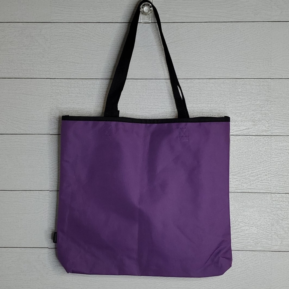 Scentsy White and Purple Tote with Green Logo - Picture 2 of 2